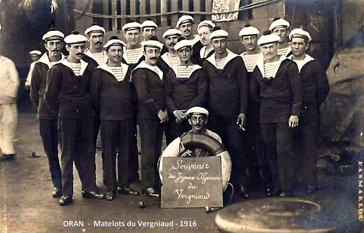 Oran - Matelots Pieds- Noirs du Vergnaud - 1916.jpg